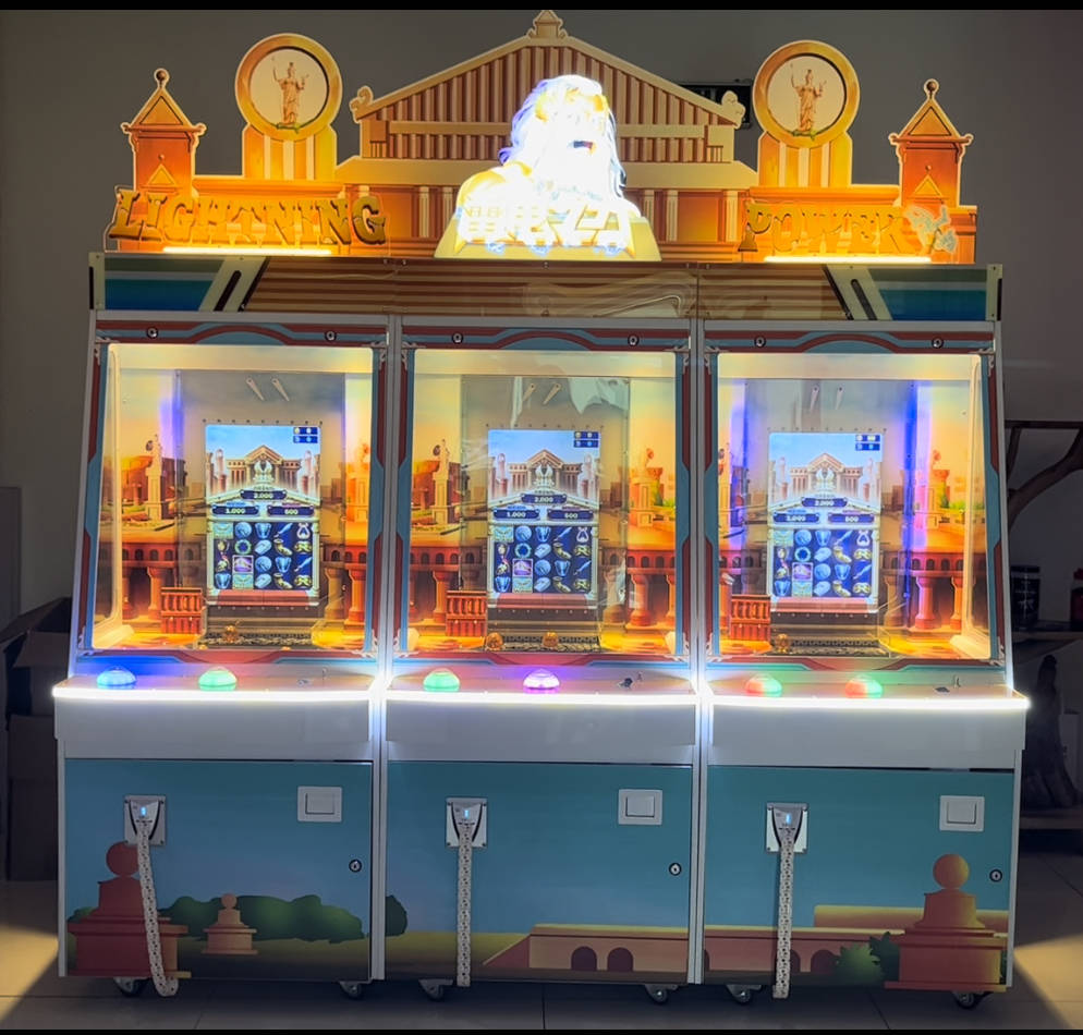 街机厅推币机游戏设备的构造组成部分,游戏机厂家_硬币_玩家_控制