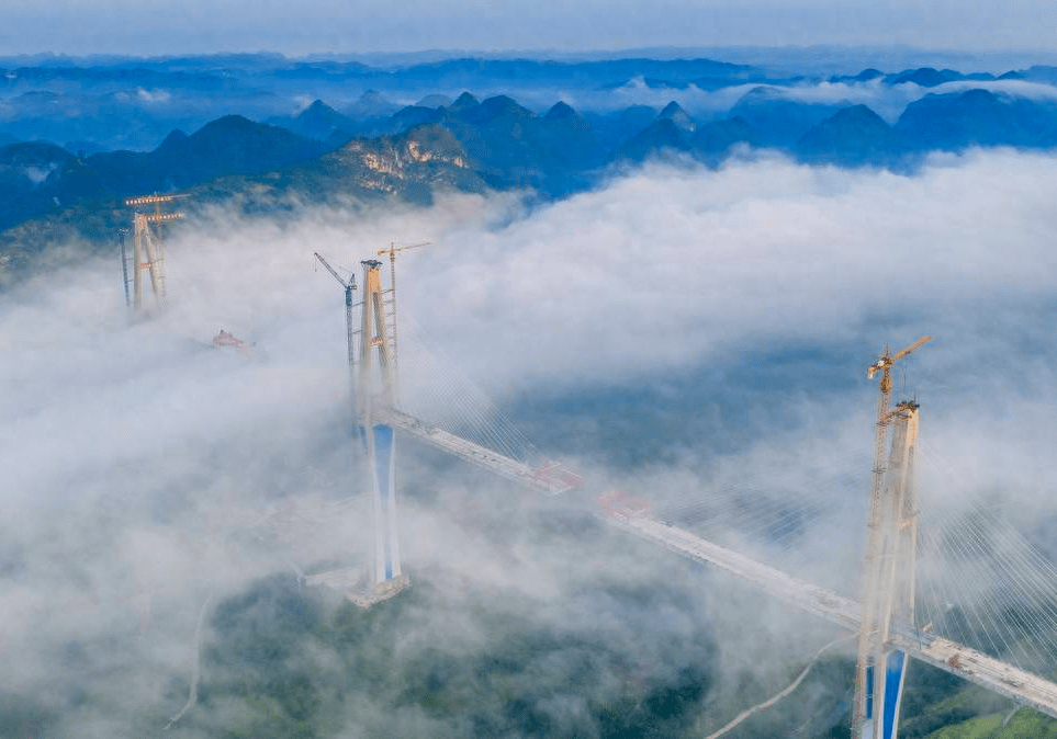 亞洲第一高橋:平塘特大橋建成通車,是世界最高混凝土高塔橋_羅甸_三塔