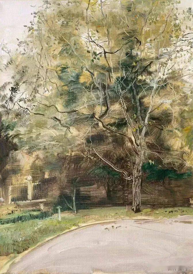 自然的静谧走进艺术家张冬峰写意风景油画赏析