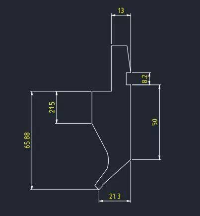 想要下载cad版本的折弯机模具尺寸图