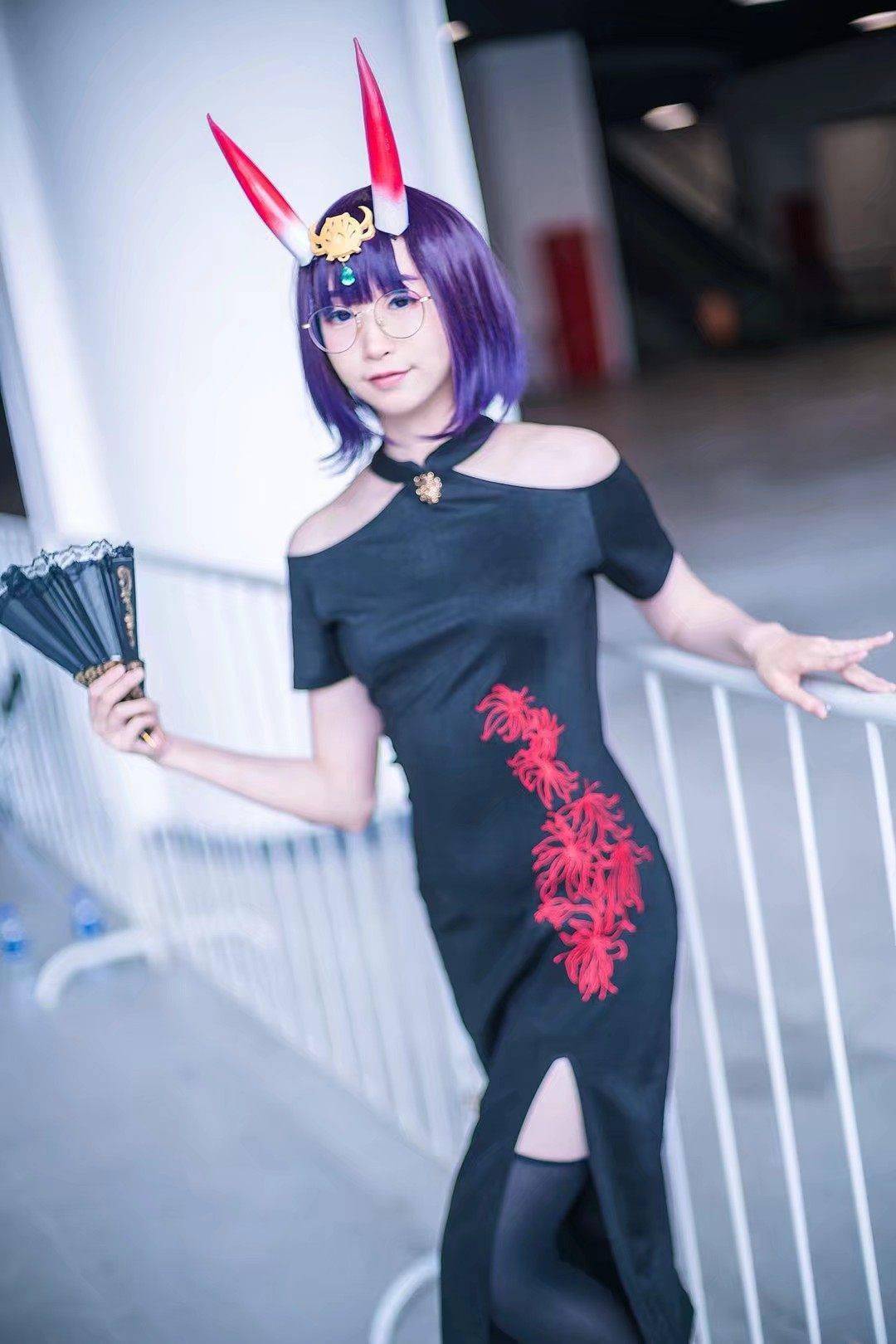 酒吞童子旗袍私设cosplay