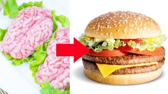 鲜活牛脑汉堡英国人最爱的食物一顿不吃就浑身难受