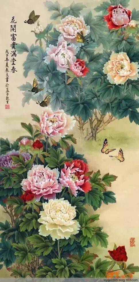 古今国画牡丹花祝你吉祥富贵