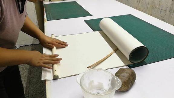 字画装裱技术手卷结束篇望各位朋友多多指点