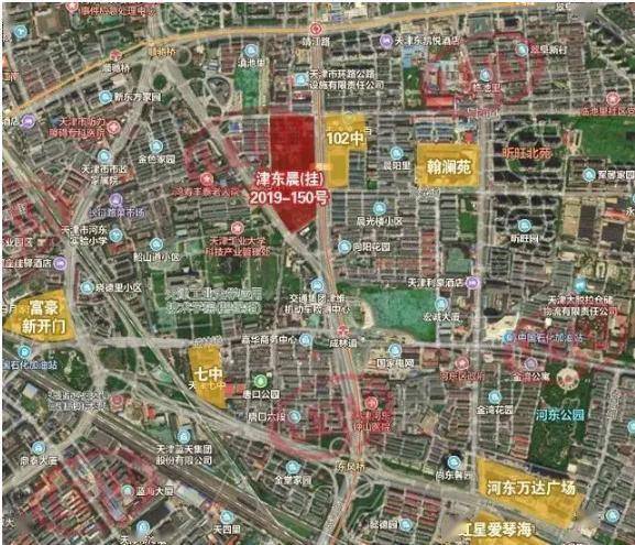 地塊位於天津市區中環線河東區向陽樓板塊,為商住用地,掛牌起始總價