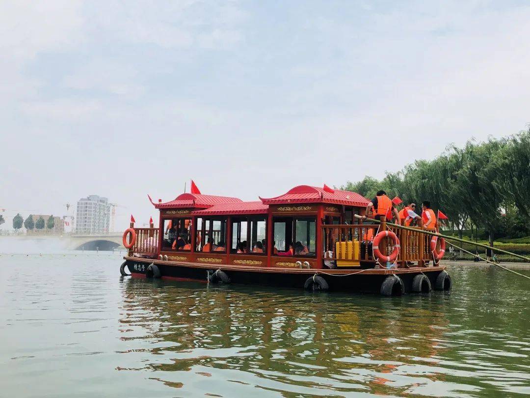 汤阴中华梦幻谷丨古城游船,赏汤河两岸美景.