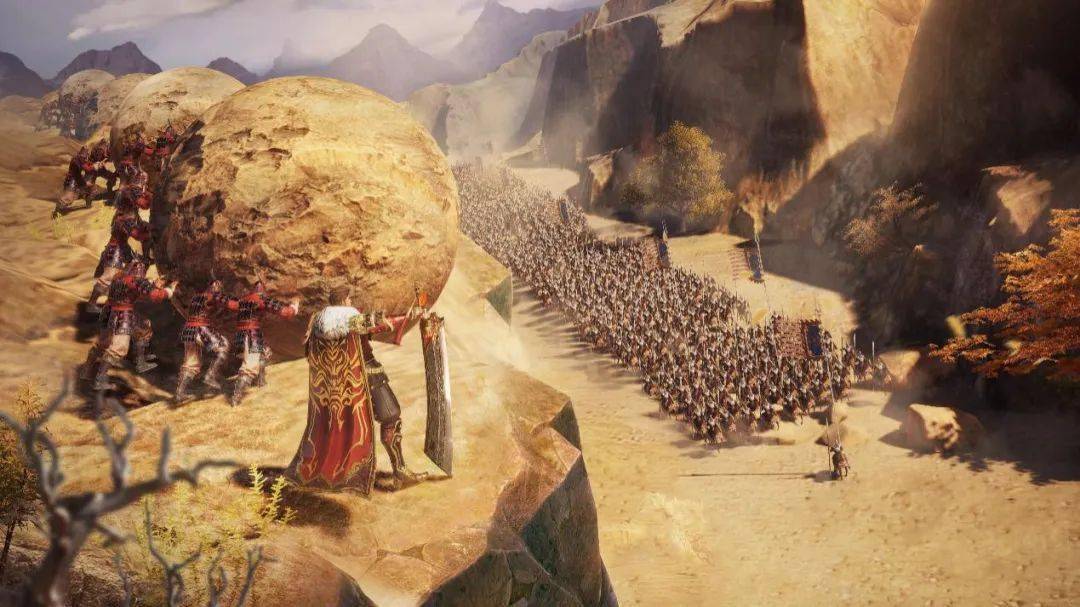 利用关隘预设滚石机关