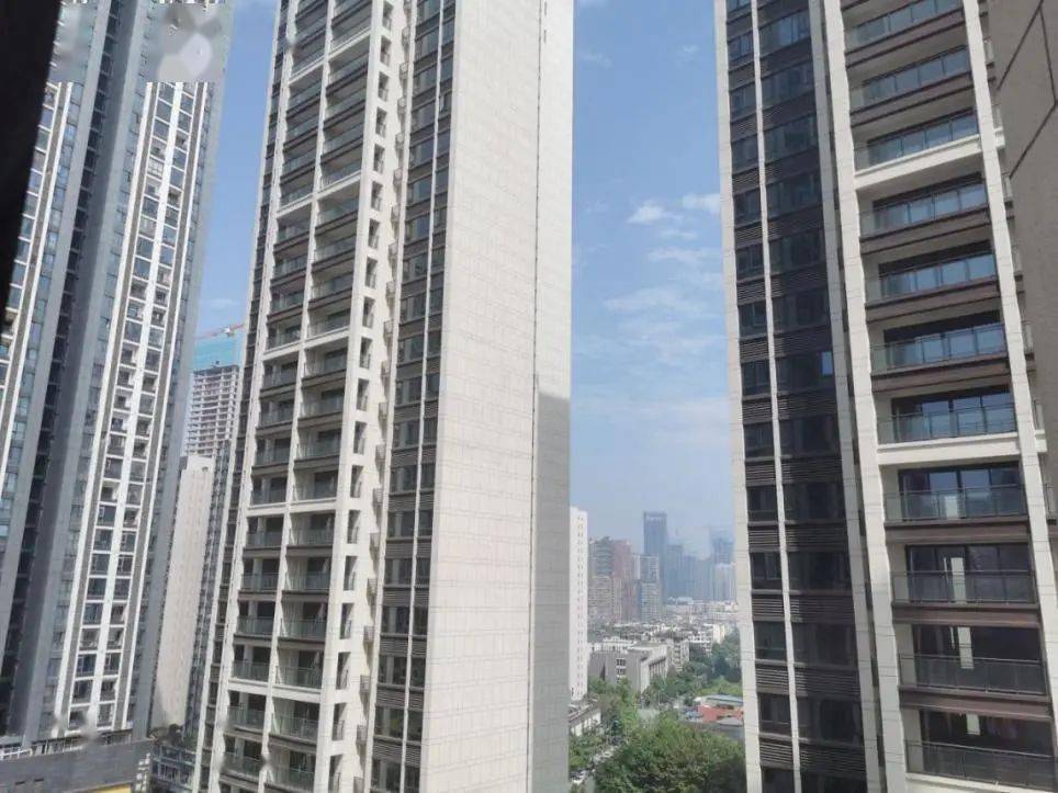 图为茂业豪园1号楼10层望窗外平视景