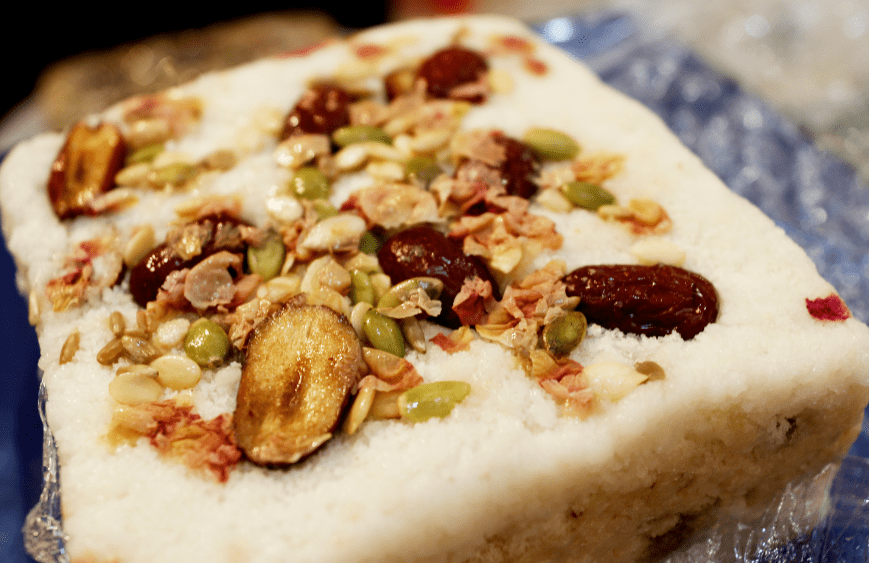 崇明探店花香味崇明糕免费送这家土特产店有颜又有料