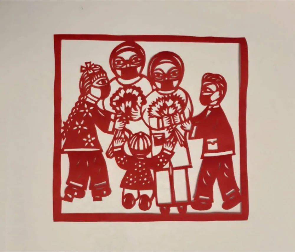 纸薄情深王德荣滨州民间剪纸战疫作品集