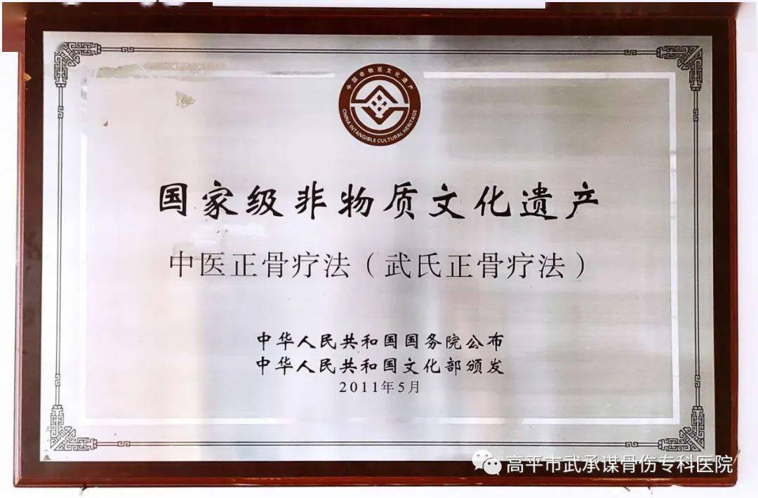 武氏正骨2020年文化和自然遗产日