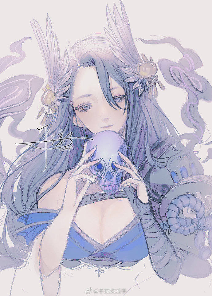 板绘 二次元梦幻少女系插画~繁复风到什么时候都那么耐看呀