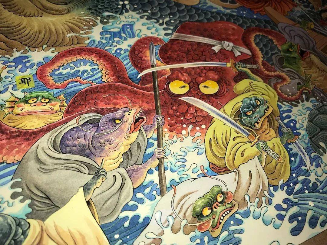 太震撼!85后中国画师笔下的鬼神世界,让人一眼就爱上!_传统