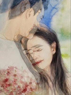 单身狗就应该画这个爱的迫降水彩手绘绘浮生