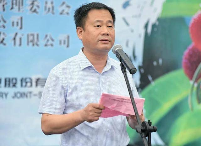 副市长曹俊雨中致词并宣布杨梅节开幕今天上午,由上兴镇人民政府,溧阳