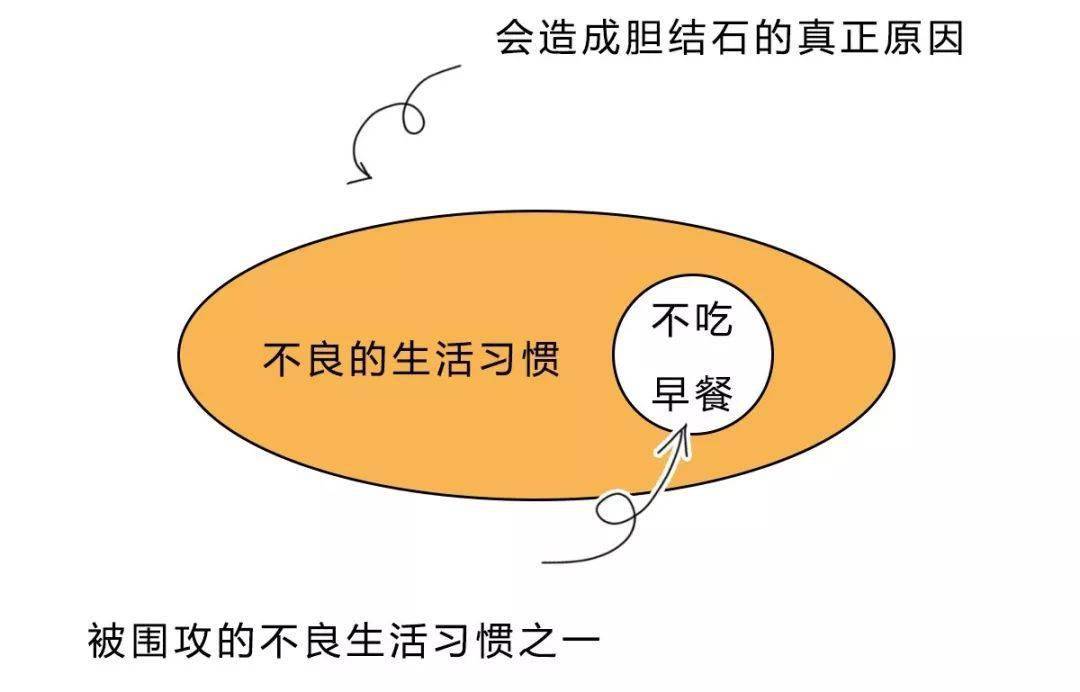 膽結石真的只是不吃早餐造成的嗎?