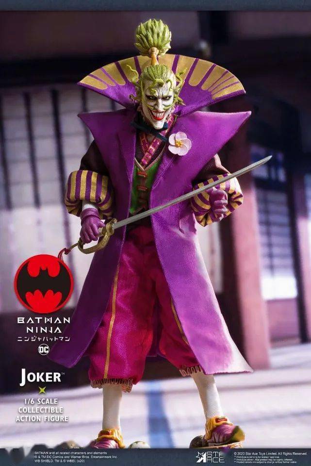 star ace toys《忍者蝙蝠侠》战国小丑 1/6 比例人偶_joker