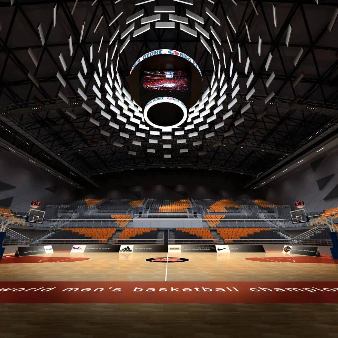 (香城体育中心体育馆比赛大厅效果图)