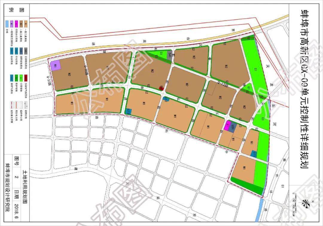 最新规划蚌埠市发布城区土地用途规划