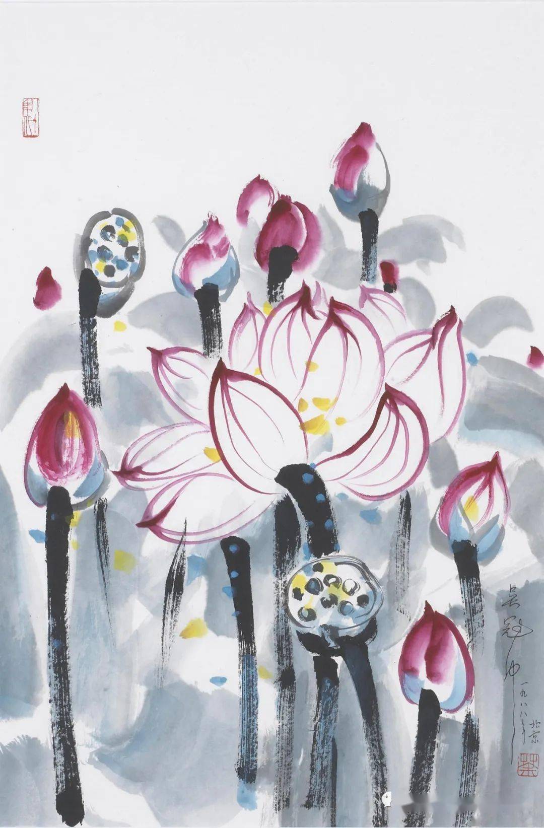 吴冠中(1919—2010)江苏宜兴人,当代著名画家,油画家,美术教育家