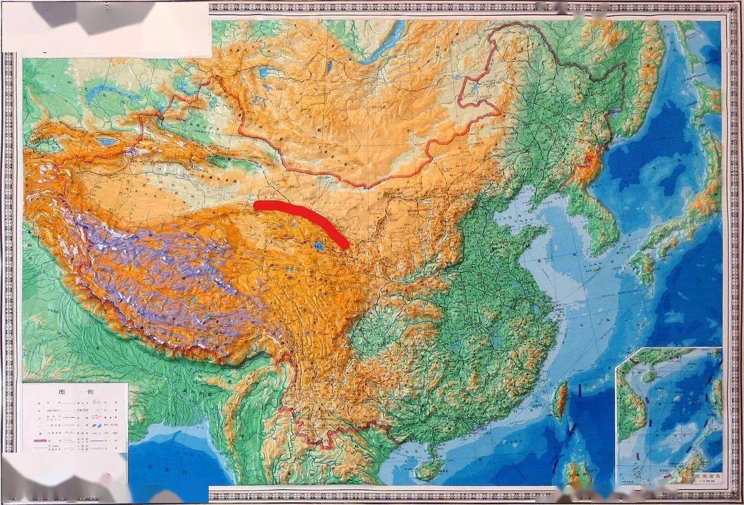 青海省的山脉分布图图片