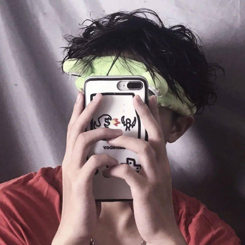 【微信头像】挡脸男