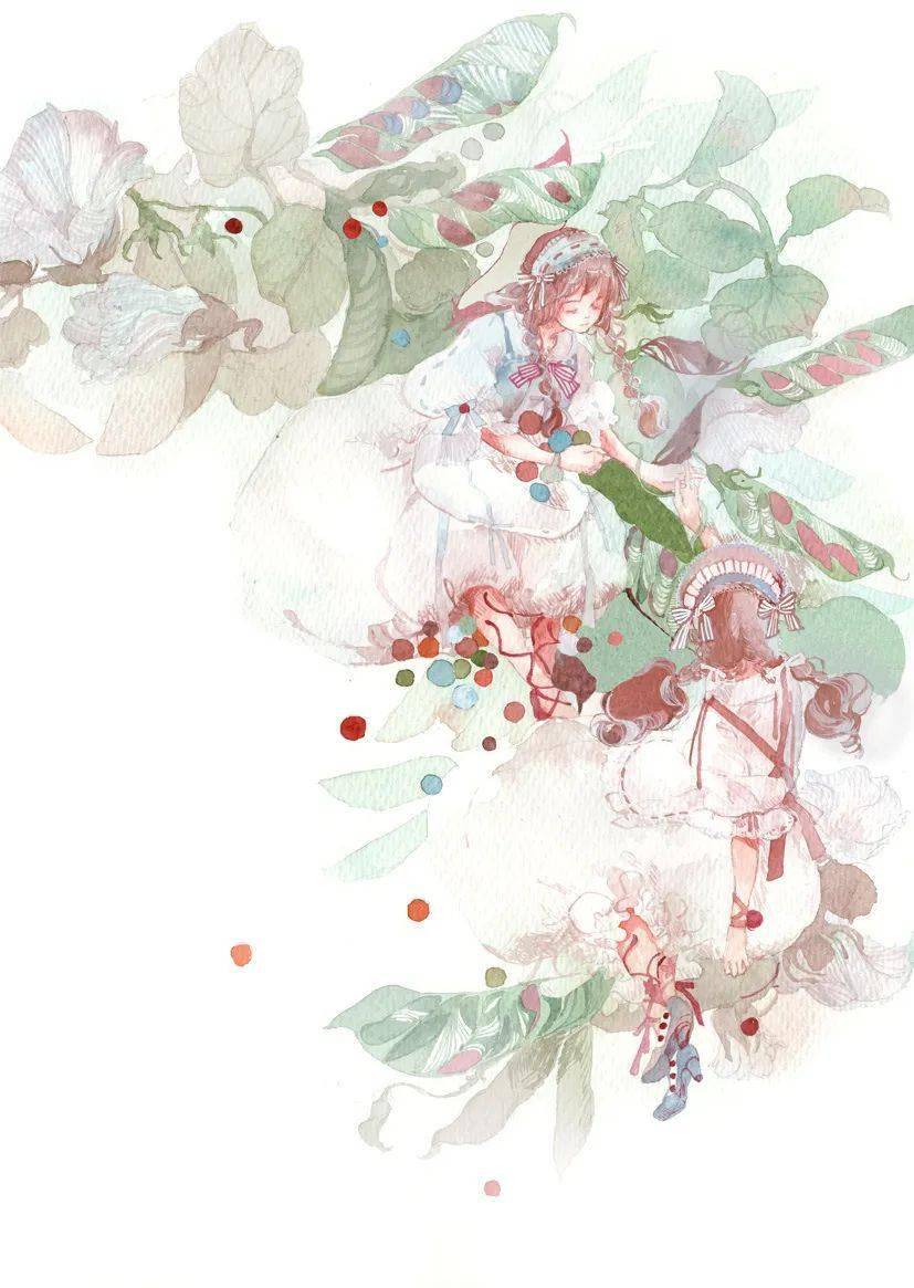 古典西欧 日式和风向透明水彩手绘,温暖治愈,这个画风太可了!