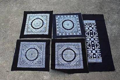 苗族蜡染手工技艺,点蜡成花