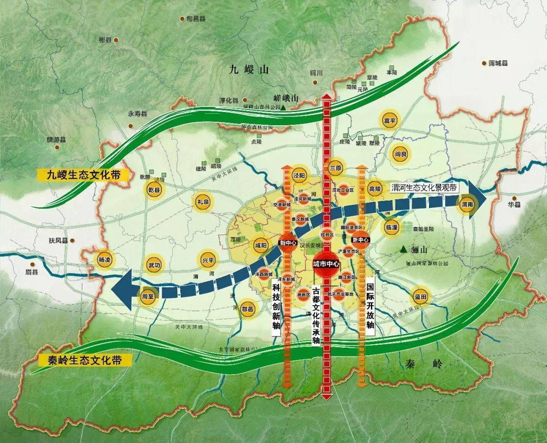 西安2030年规划图图片