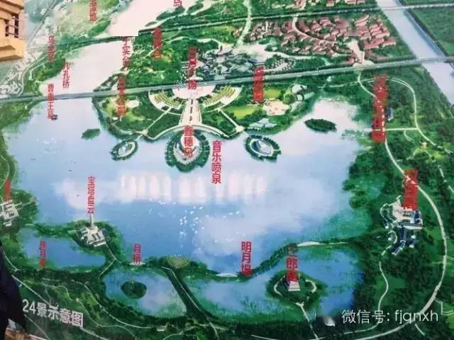 永城日月湖景区要大变样音乐喷泉十七孔大桥等等