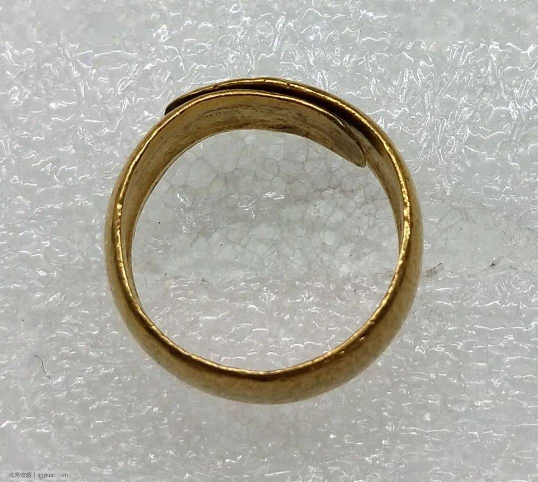 推荐| 清末民初 天元戒寿天足赤金戒指_手机搜狐网
