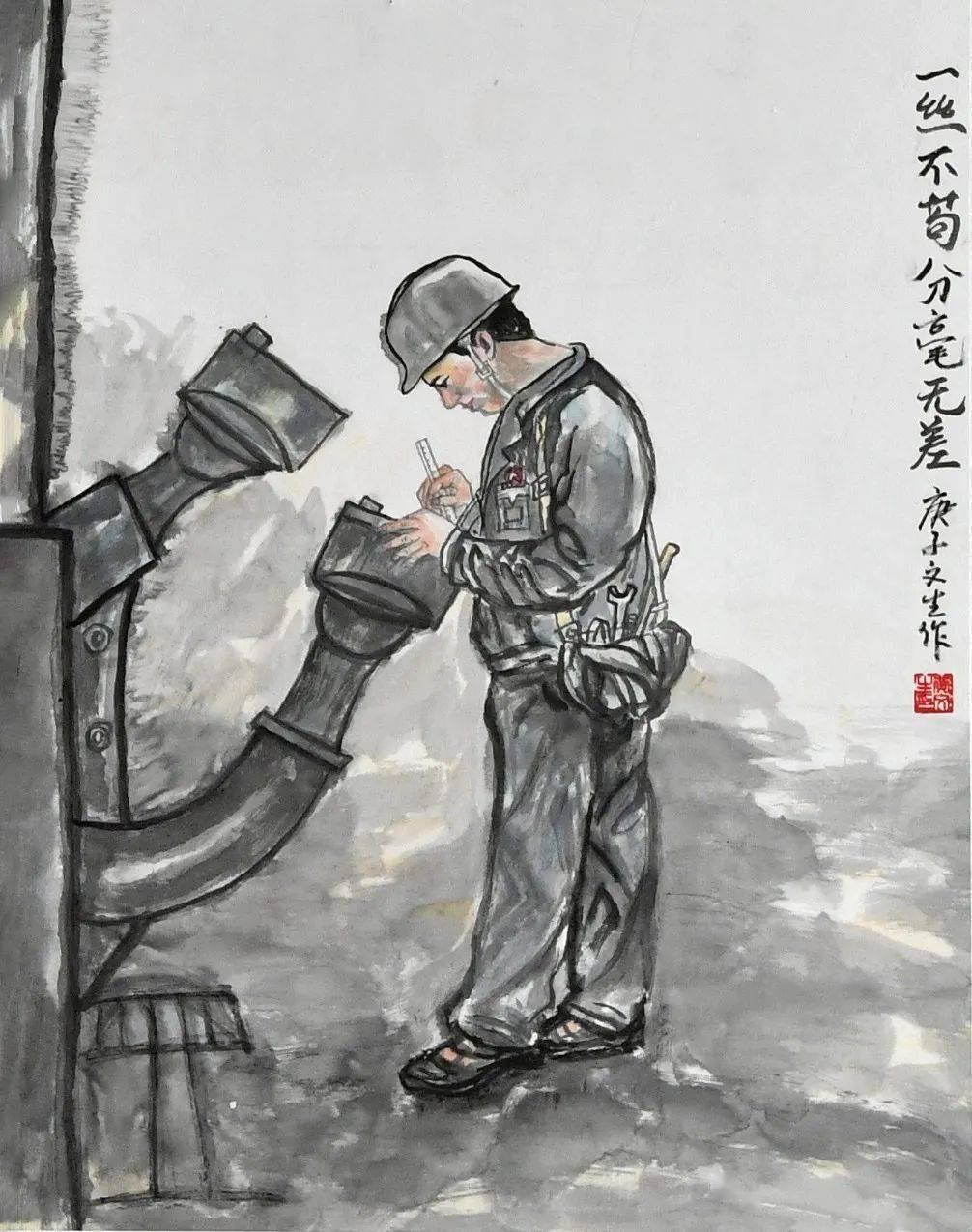 书画写安全 警钟长鸣响