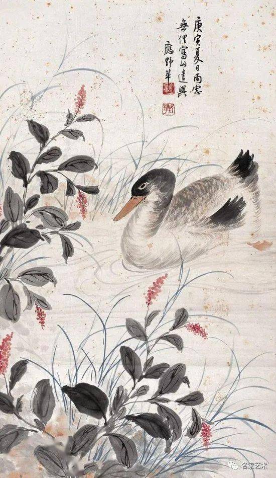 名品视界应野平花鸟画作品欣赏