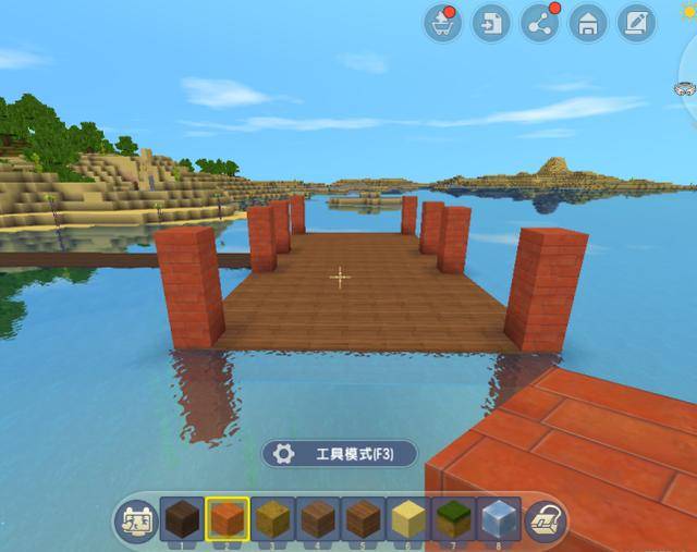 迷你世界300秒速建水上别墅颜值太高玩家想住一辈子