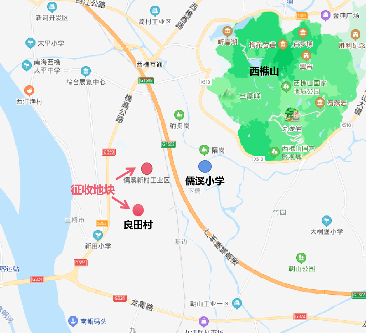 西樵镇社区划分地图图片