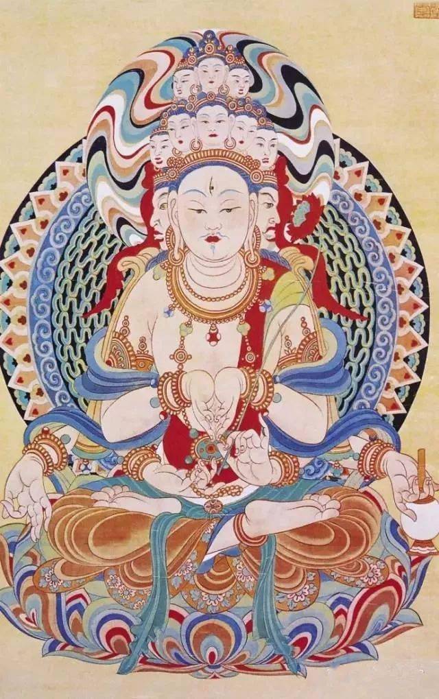 据很多史料经文记载,观音在印度佛教的艺术造型上是男儿身,敦煌壁画