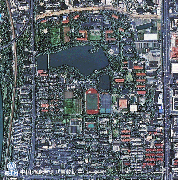 高分二号卫星拍摄于2020年5月28日▲中国人民大学高分二号卫星拍摄于