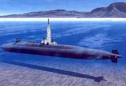 潜艇发射导弹