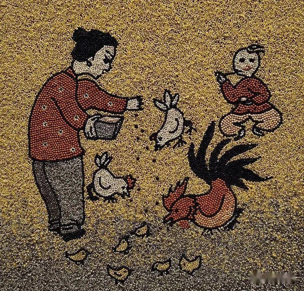 用小米作的画你看过吗