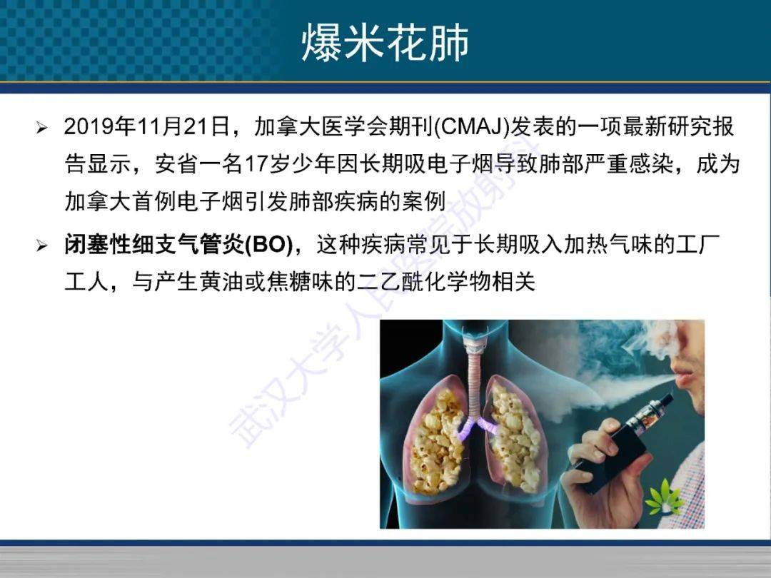 電子煙及霧化產品使用相關肺損傷