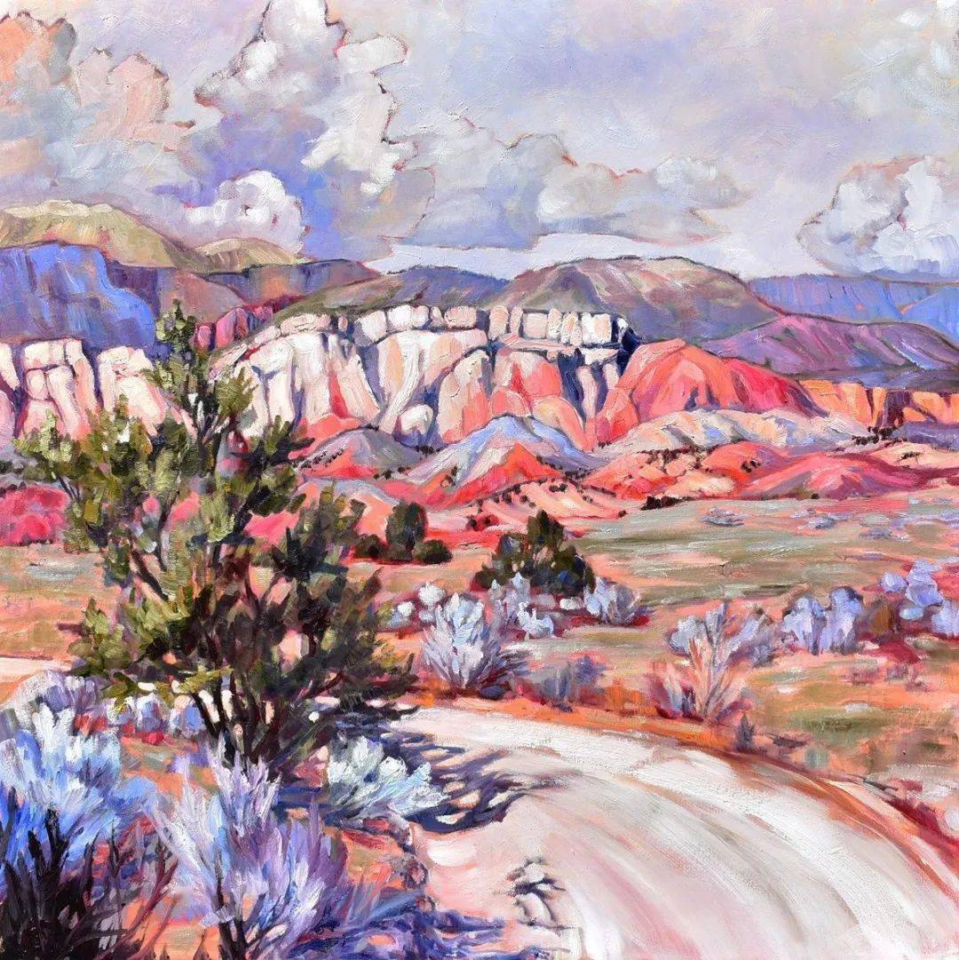 多彩的画家 清新松散的笔触 带你体验自然之美_油画