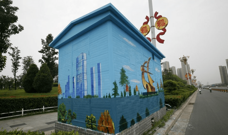 让城市既有"颜值"又有"气质",示范区城管局启动了变电箱箱体美化工程