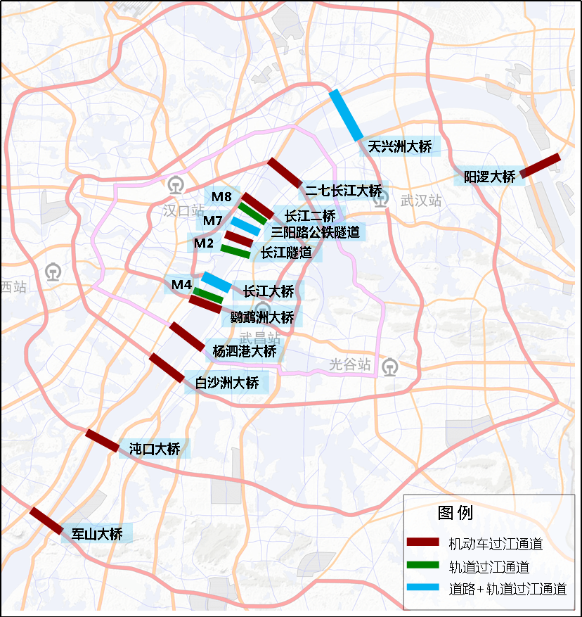 长江干线过江通道布局规划20202035年武汉解析