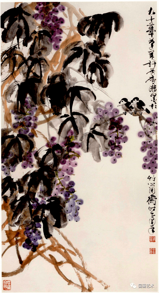 许麟庐大写意鲜果,笔墨畅快!