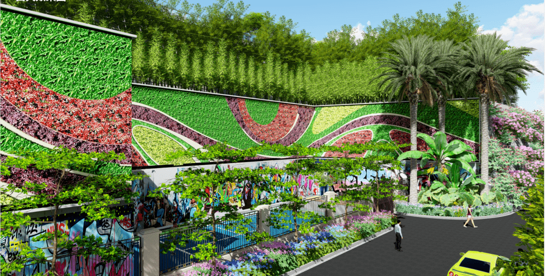 【经典鉴赏】深圳市润复投资发展有限公司羽毛球场立体绿化工程