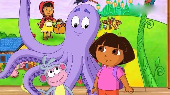 朵拉和布茨在书里找到需要的东西是很棒的探险家