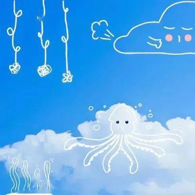 蓝天云朵头像当朋友圈背景图也是极好的