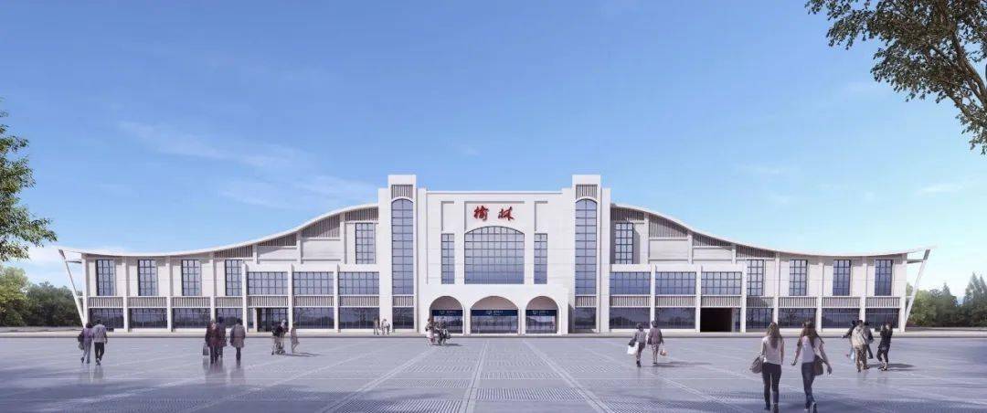 67榆林火车站进行改造提升进站口位于原出站口北侧望周知