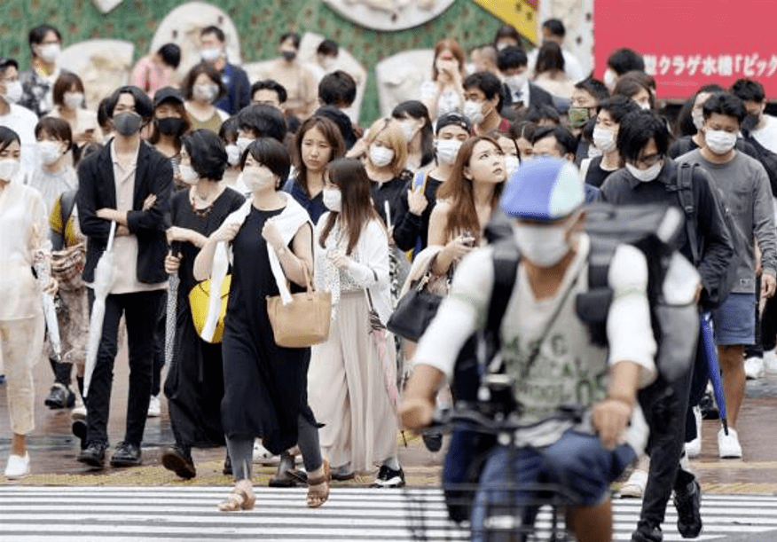 日本东京都涩谷人潮