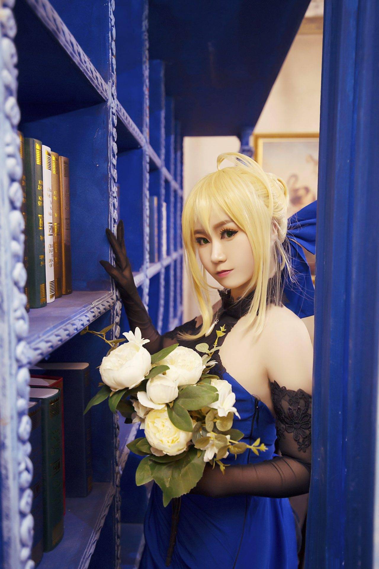fgofate/extella saber蓝礼服cosplay